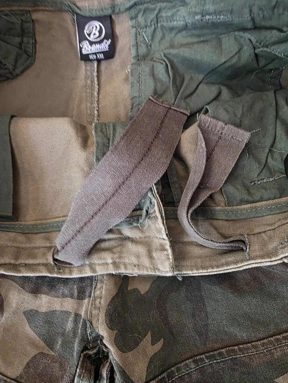 Mens Brandit Camo Cargo Shorts Size XXL